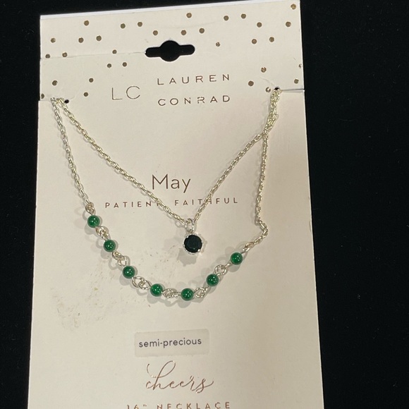 New Lauren Conrad LC Necklace May Birthstone